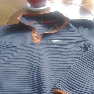 LL Bean 3/4 Snap Pullover Men's